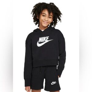 NIKE French Terry Girls Cropped Hoodie size medium